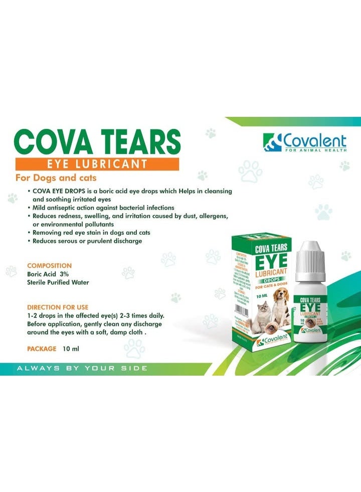 Covalent Cova-Tears Lubricating Eye Drops for Dogs and Cats 10ml From Varmacy